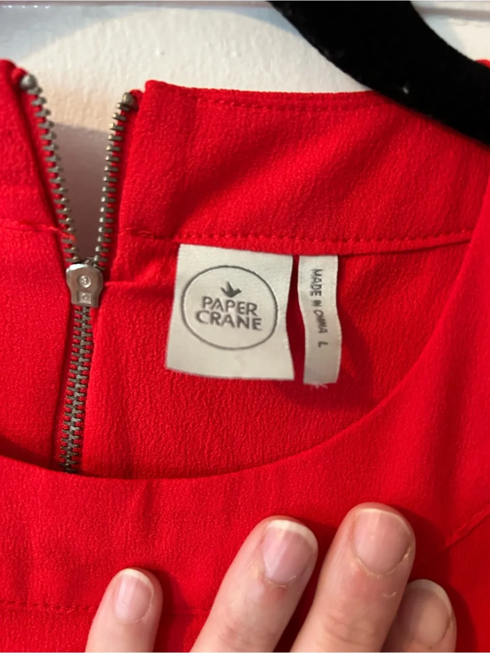 Paper Crane Bright Red Sleeveless Tank Top - Picture 3 of 6